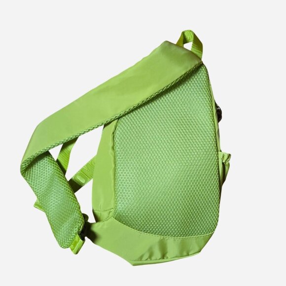 Steve Madden Chartreuse Padded Quilted Backpack Fanny Pack with Coin Purse - Picture 2 of 2